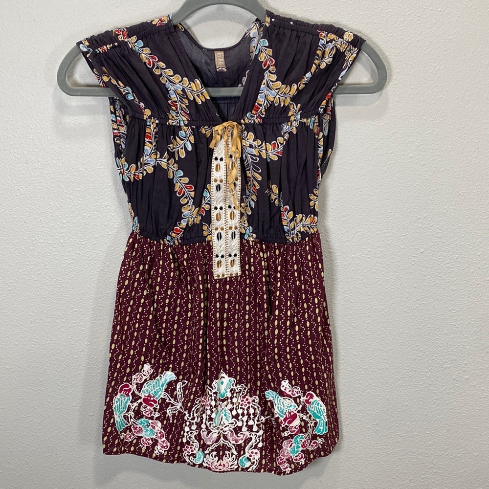 Free people babydoll‎ top empire waist hippie boho